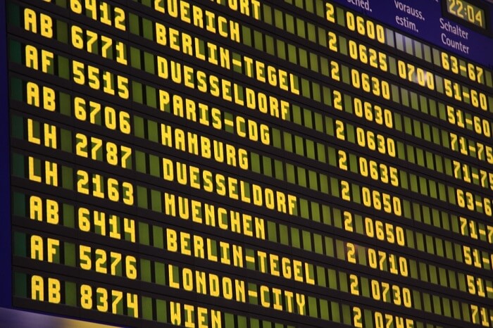 timetable airlines
